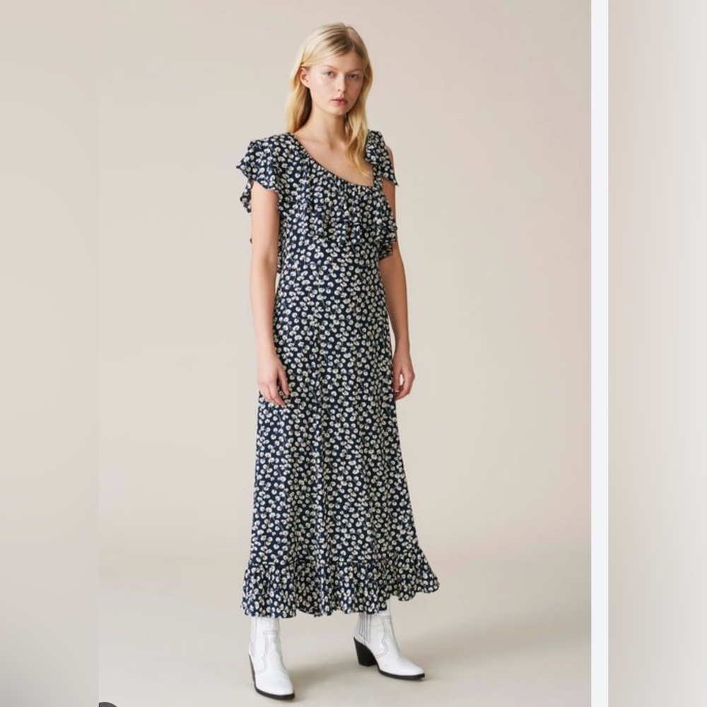 NWOT Ganni Printed Dress